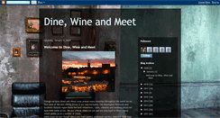 Desktop Screenshot of dinewinemeet.blogspot.com