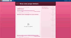 Desktop Screenshot of dicaspoupardinheiro.blogspot.com