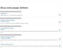 Tablet Screenshot of dicaspoupardinheiro.blogspot.com