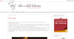 Desktop Screenshot of dolciesalatetentazioni.blogspot.com