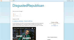 Desktop Screenshot of disgustedrepublican.blogspot.com