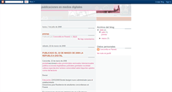 Desktop Screenshot of mediosdeprensadigitales.blogspot.com
