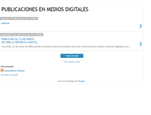 Tablet Screenshot of mediosdeprensadigitales.blogspot.com