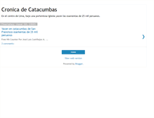 Tablet Screenshot of catacumbasperuanas.blogspot.com