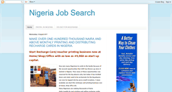 Desktop Screenshot of nigeriajobflash.blogspot.com
