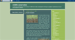 Desktop Screenshot of conservationofwildlife.blogspot.com