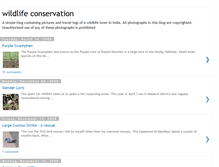 Tablet Screenshot of conservationofwildlife.blogspot.com
