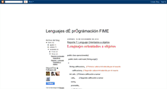 Desktop Screenshot of lenguajesdprogramaciion.blogspot.com