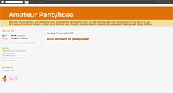 Desktop Screenshot of amateurpantyhose.blogspot.com