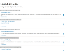 Tablet Screenshot of lmntalattraction.blogspot.com