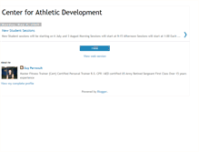 Tablet Screenshot of centerforathleticdevelopment.blogspot.com