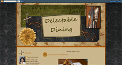 Desktop Screenshot of delectabledining09.blogspot.com