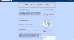 Desktop Screenshot of hadleysfashion.blogspot.com