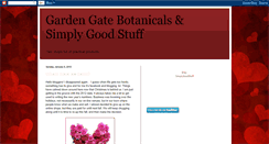 Desktop Screenshot of gardengatebotanicals.blogspot.com