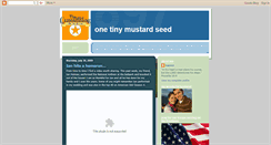 Desktop Screenshot of onetinymustardseed.blogspot.com