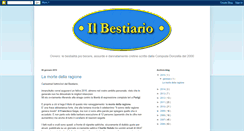 Desktop Screenshot of ilbestiario.blogspot.com