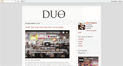 Desktop Screenshot of duo-magazine.blogspot.com