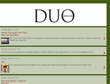 Tablet Screenshot of duo-magazine.blogspot.com