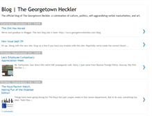 Tablet Screenshot of georgetownheckler.blogspot.com