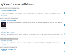 Tablet Screenshot of myspacecomments4halloween.blogspot.com