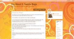 Desktop Screenshot of cryaboutitsaddlebags.blogspot.com