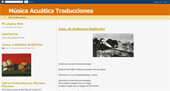 Desktop Screenshot of marianofiszmantraducciones.blogspot.com