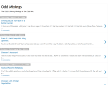 Tablet Screenshot of oddmixings.blogspot.com