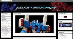 Desktop Screenshot of blackplasticlife.blogspot.com