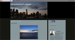Desktop Screenshot of christophersviews.blogspot.com