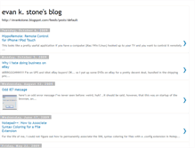 Tablet Screenshot of evankstone.blogspot.com