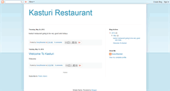 Desktop Screenshot of kasturirestaurant.blogspot.com