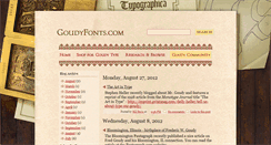 Desktop Screenshot of goudyfonts.blogspot.com