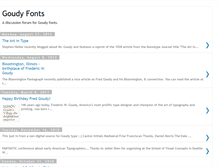 Tablet Screenshot of goudyfonts.blogspot.com