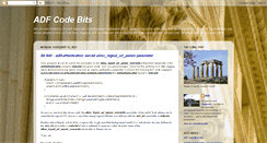 Desktop Screenshot of adfcodebits.blogspot.com