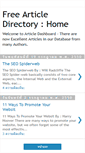 Mobile Screenshot of freearticledirectory.blogspot.com