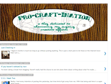 Tablet Screenshot of pro-craft-ination.blogspot.com