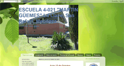 Desktop Screenshot of escuela4-021martinguemes.blogspot.com