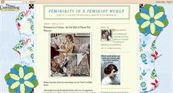 Desktop Screenshot of femininityinafeministworld.blogspot.com