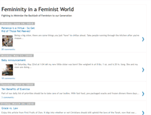 Tablet Screenshot of femininityinafeministworld.blogspot.com