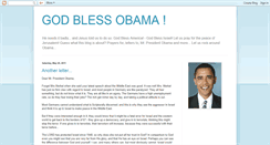 Desktop Screenshot of god-bless-obama.blogspot.com