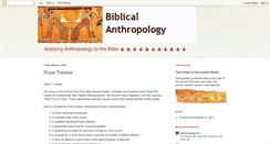 Desktop Screenshot of biblicalanthropology.blogspot.com