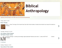 Tablet Screenshot of biblicalanthropology.blogspot.com