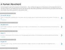 Tablet Screenshot of ahumanmovement.blogspot.com