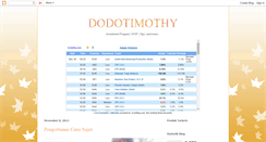 Desktop Screenshot of dodotimothy.blogspot.com