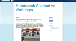 Desktop Screenshot of mokarramehartworkshops.blogspot.com