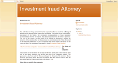 Desktop Screenshot of investmentfraudattorney.blogspot.com