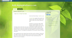 Desktop Screenshot of anti-agingwellnessblog.blogspot.com