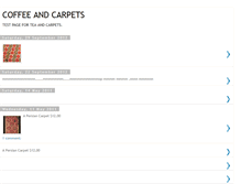 Tablet Screenshot of coffeeandcarpets.blogspot.com