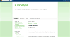 Desktop Screenshot of e-turystyka.blogspot.com