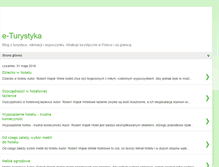 Tablet Screenshot of e-turystyka.blogspot.com